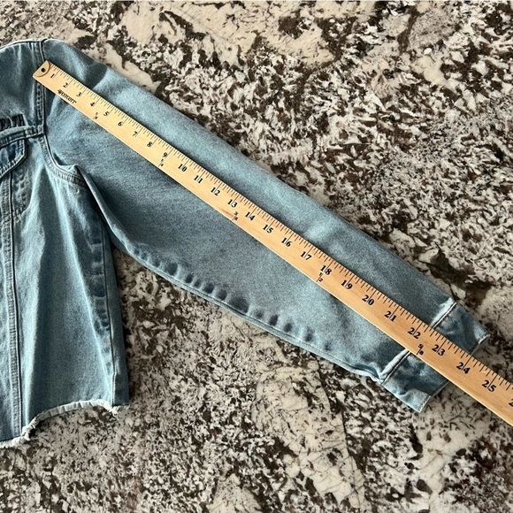 Harry Potter Women's Denim Jacket Deathly Hollows Master of Death Crop Medium - Picture 12 of 15